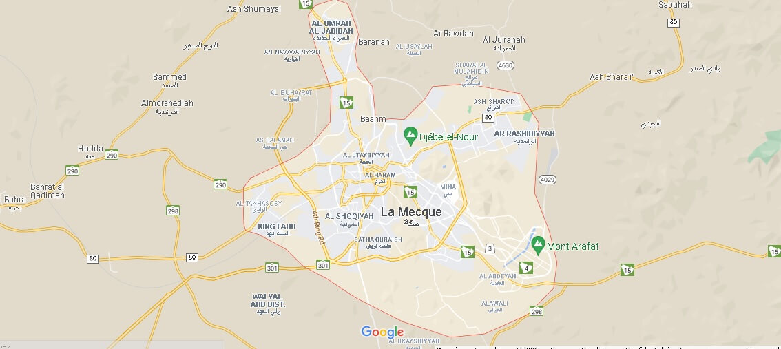 Où se situ la Mecque