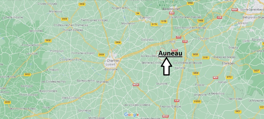 Où se situe Auneau (Code postal 28700)