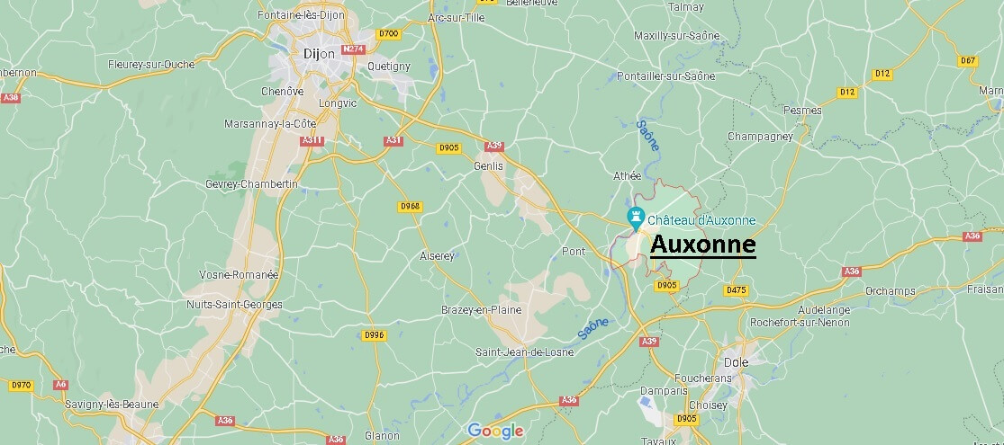 Où se situe Auxonne (Code postal 21130)