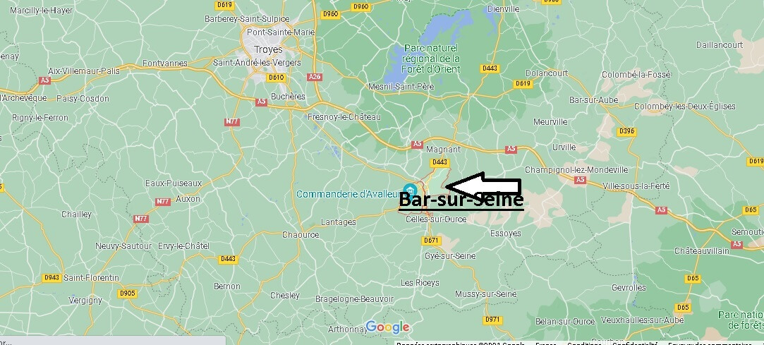 Où se situe Bar-sur-Seine (Code postal 10110)