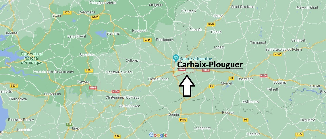 Où se situe Carhaix-Plouguer (Code postal 29270)