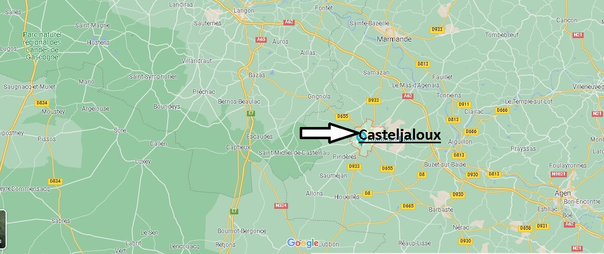Où se situe Casteljaloux (Code postal 47700)