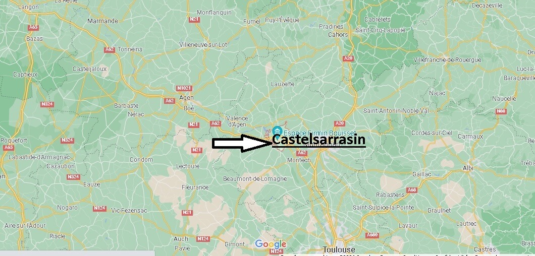 Où se situe Castelsarrasin (Code postal 82100)
