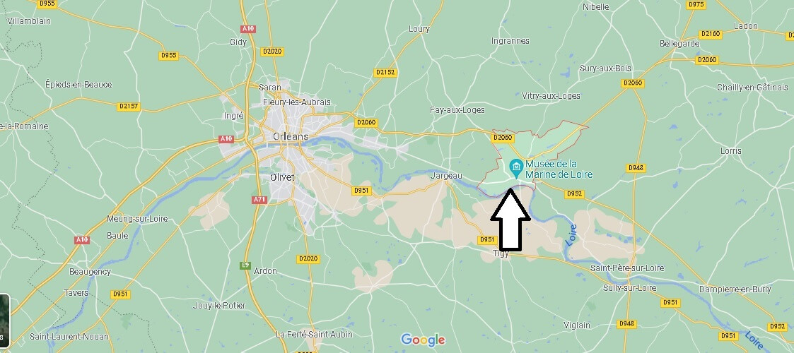 Où se situe Châteauneuf-sur-Loire (Code postal 45110)