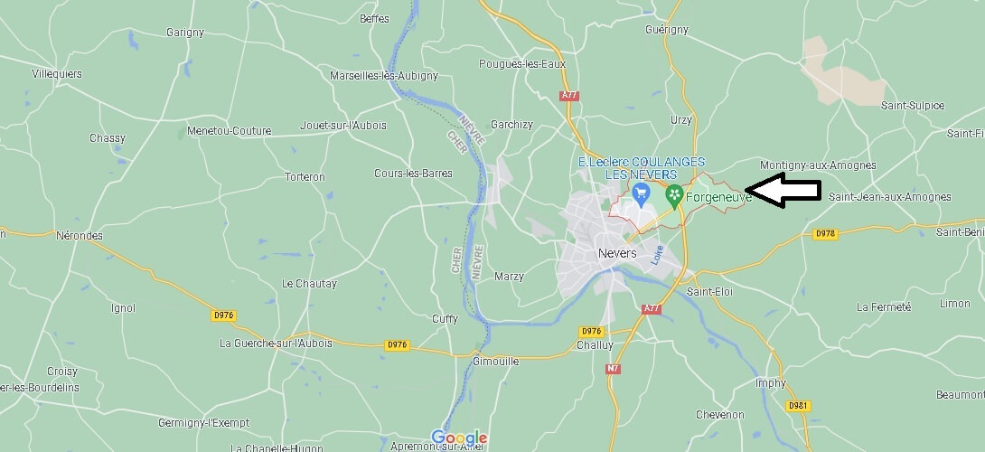 Où se situe Coulanges-lès-Nevers (Code postal 58660)