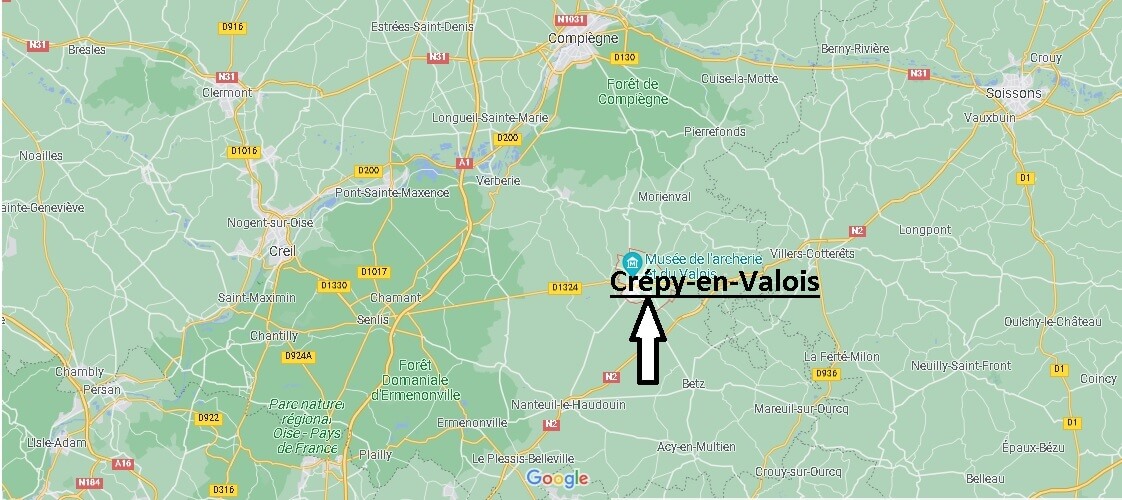 Où se situe Crépy-en-Valois (Code postal 60800)
