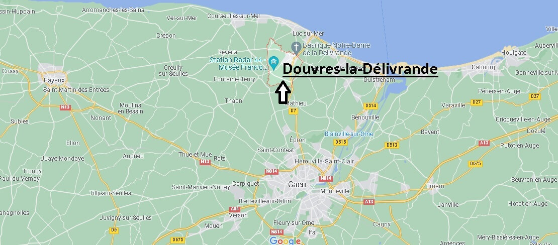 Où se situe Douvres-la-Délivrande (Code postal 14440)