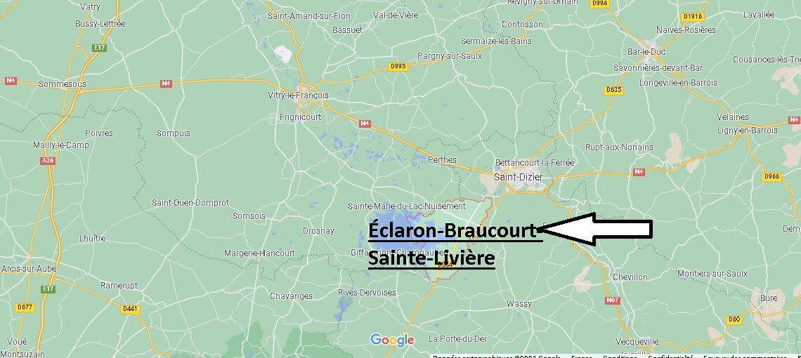 Où se situe Éclaron-Braucourt-Sainte-Livière (Code postal 52290)