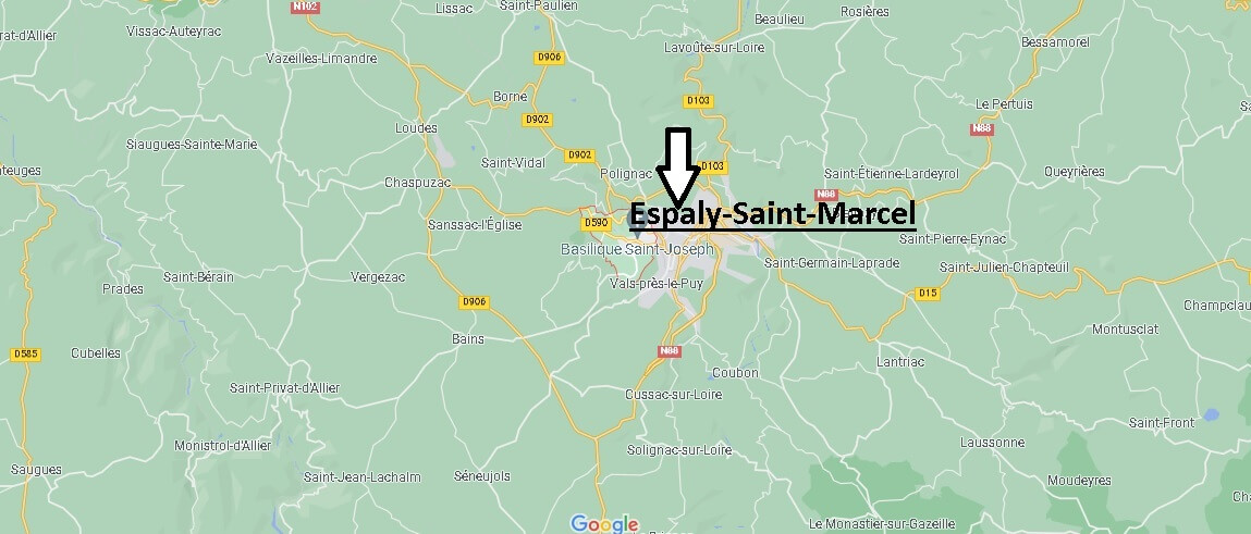 Où se situe Espaly-Saint-Marcel (Code postal 43000)