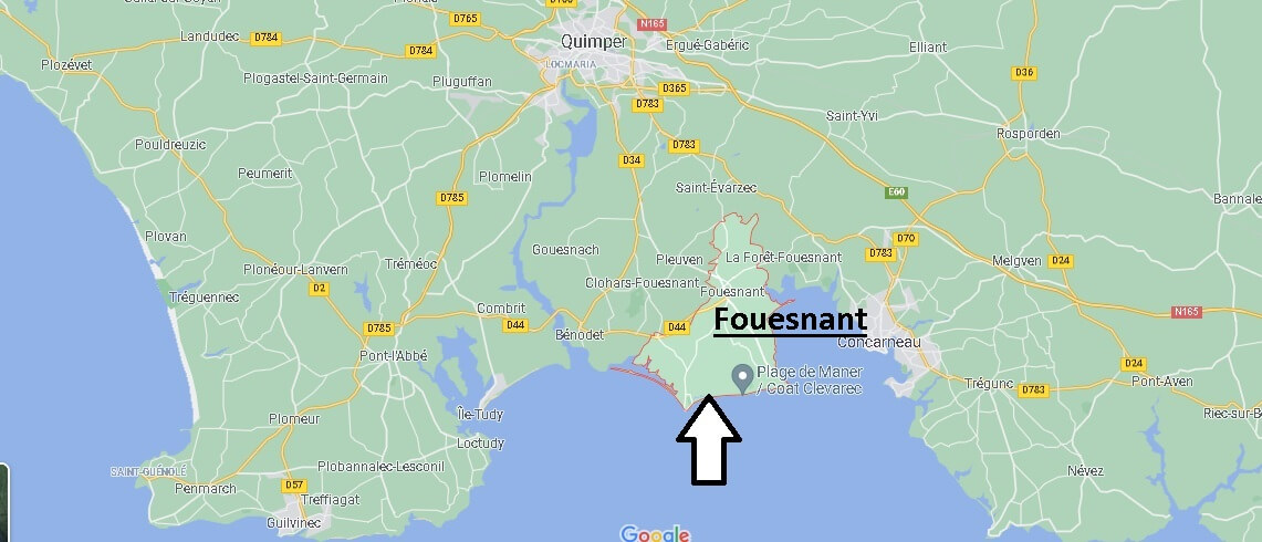 Où se situe Fouesnant (Code postal 29170)