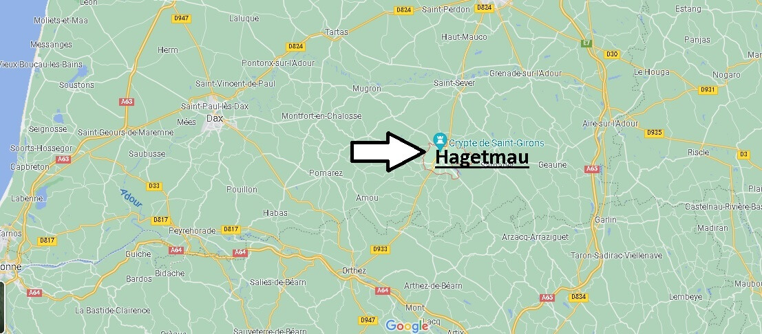 Où se situe Hagetmau (Code postal 40700)