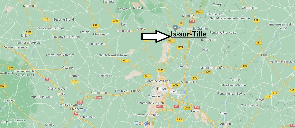 Où se situe Is-sur-Tille (Code postal 21120)