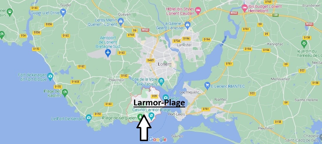 Où se situe Larmor-Plage (Code postal 56260)
