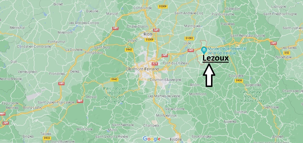 Où se situe Lezoux (Code postal 63190)