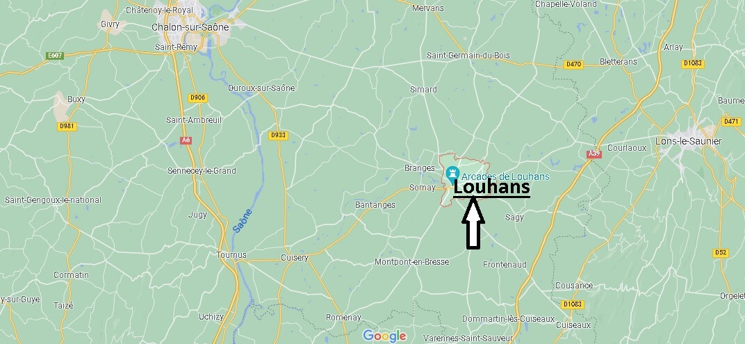 Où se situe Louhans (Code postal 71500)
