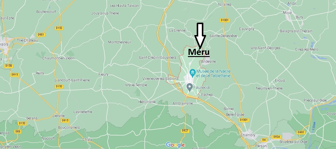 Où se situe Méru (Code postal 60110)