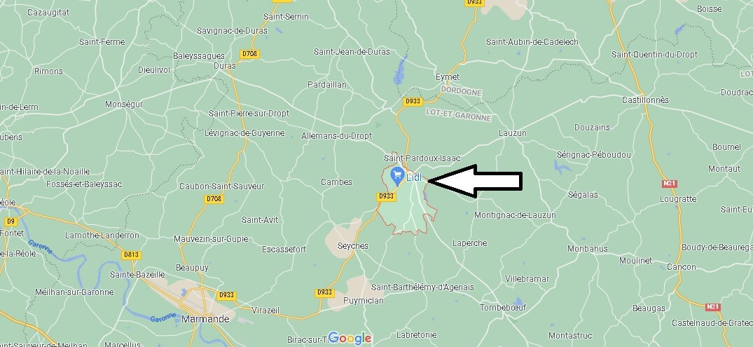 Où se situe Miramont-de-Guyenne (Code postal 47800)