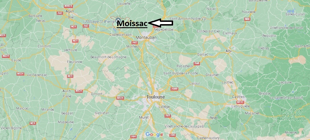 Où se situe Moissac (Code postal 82200)