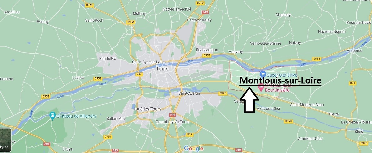 Où se situe Montlouis-sur-Loire (Code postal 37270)