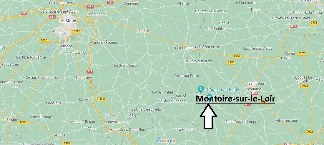 Où se situe Montoire-sur-le-Loir (Code postal 41800)