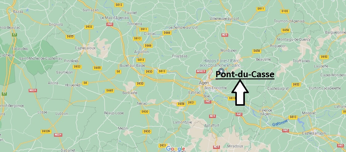 Où se situe Pont-du-Casse (Code postal 47480)