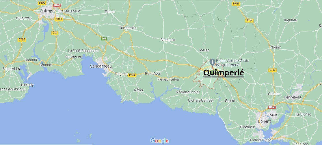 Où se situe Quimperlé (Code postal 29300)