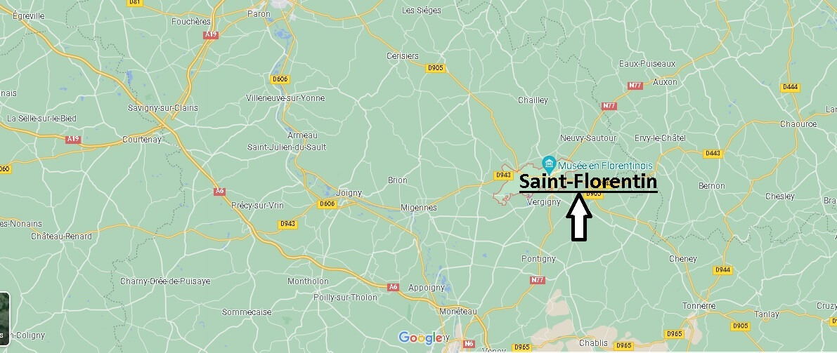 Où se situe Saint-Florentin (Code postal 89600)