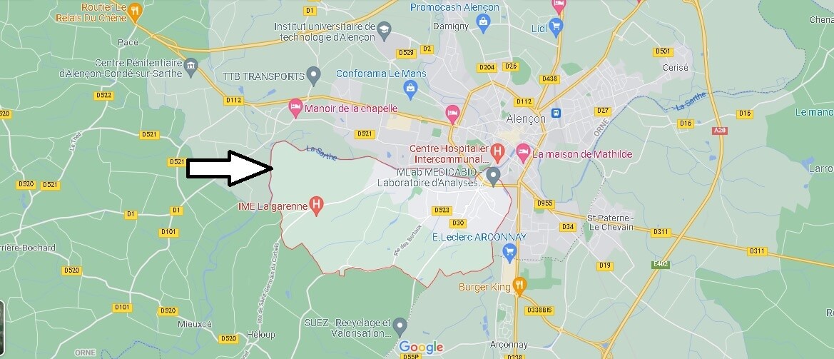 Où se situe Saint-Germain-du-Corbéis (Code postal 61000)