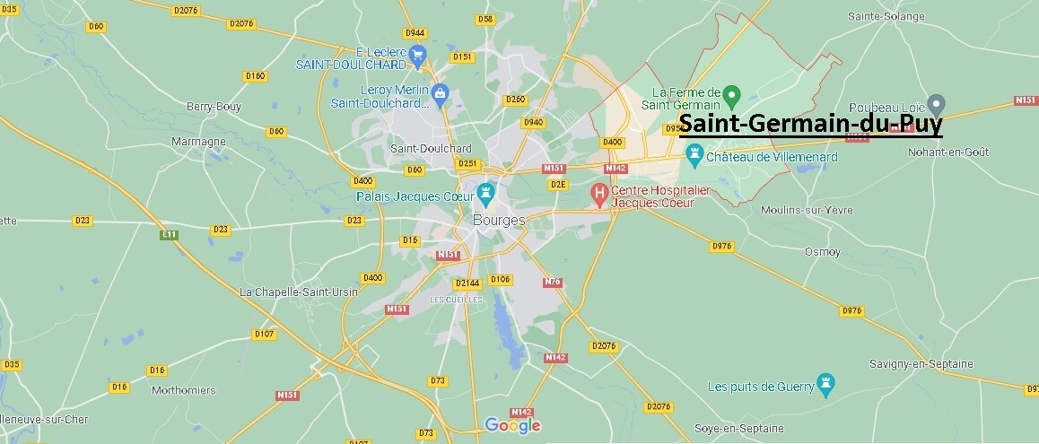 Où se situe Saint-Germain-du-Puy (Code postal 18390)