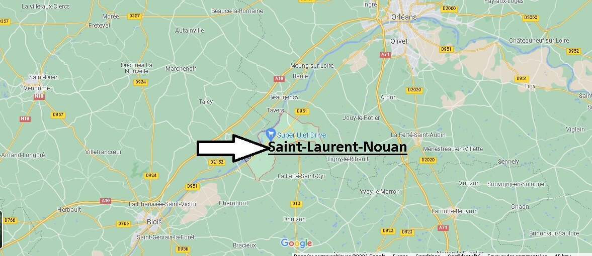 Où se situe Saint-Laurent-Nouan (Code postal 41220)