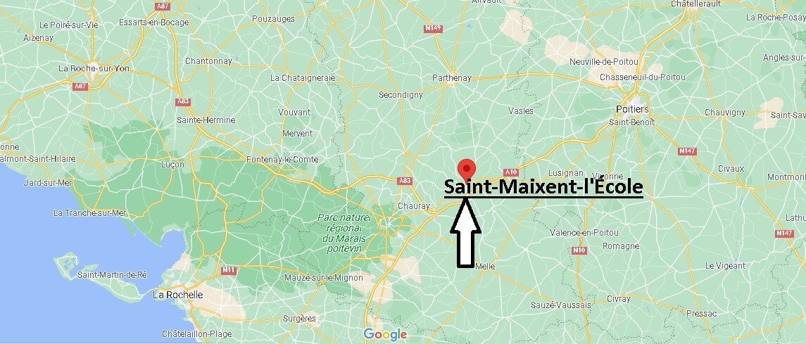 Où se situe Saint-Maixent-l'École (Code postal 79400)