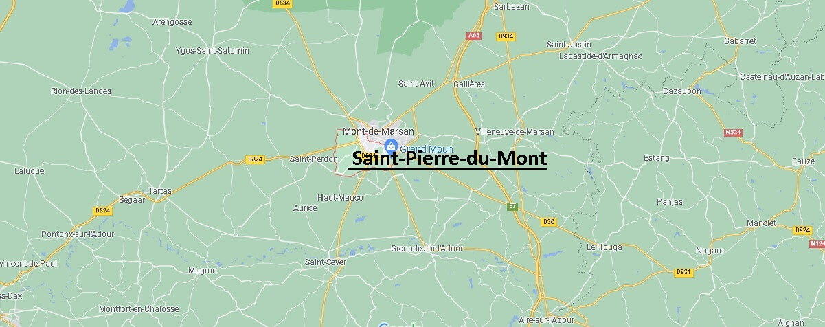 Où se situe Saint-Pierre-du-Mont (Code postal 40280)