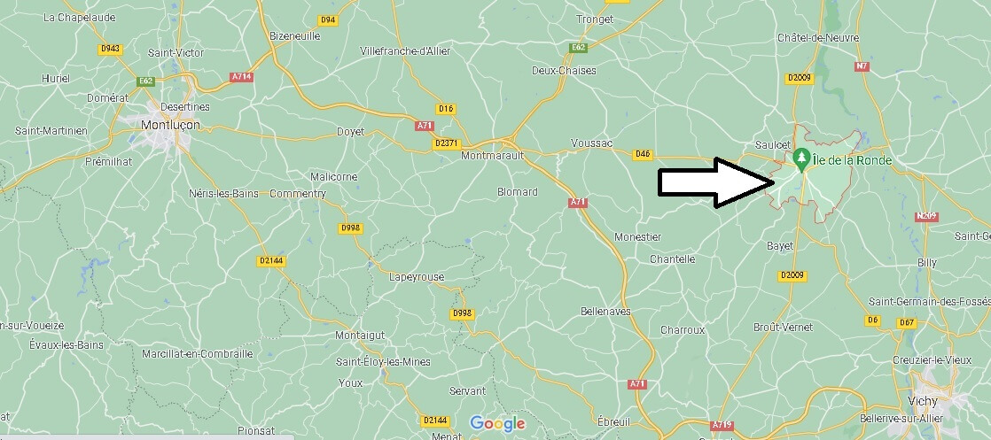 Où se situe Saint-Pourçain-sur-Sioule (Code postal 03500)
