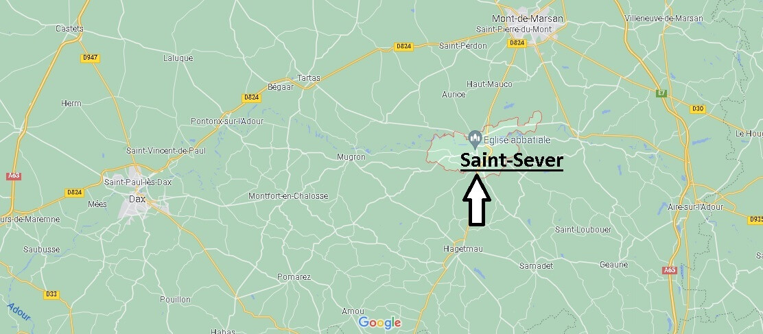 Où se situe Saint-Sever (Code postal 40500)