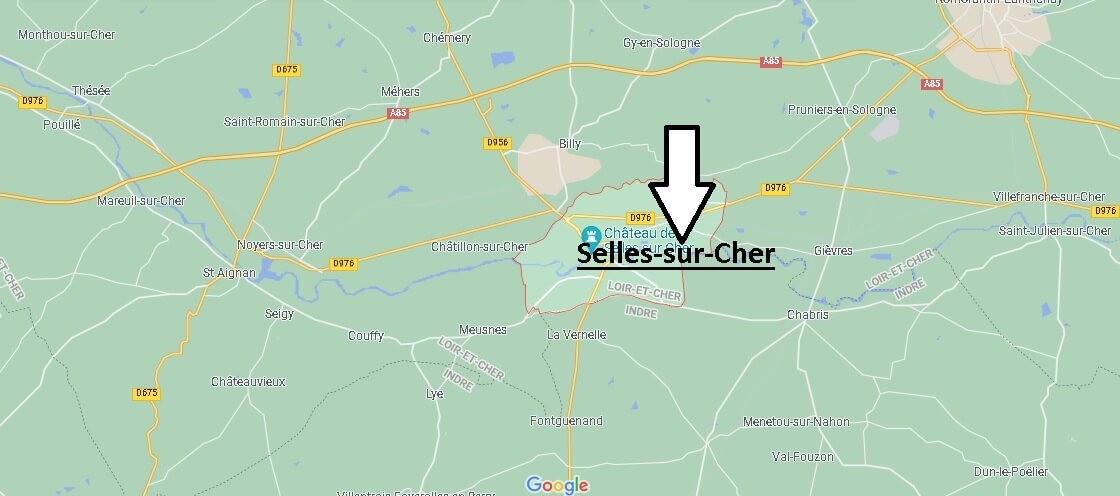 Où se situe Selles-sur-Cher (Code postal 41130)