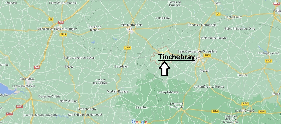 Où se situe Tinchebray (Code postal 61800)