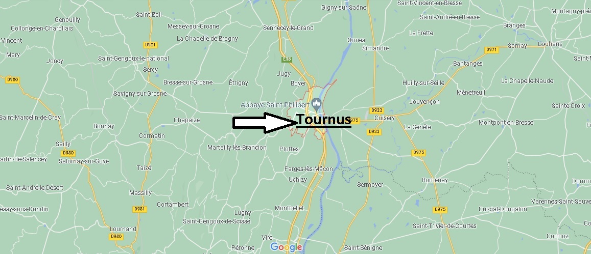 Où se situe Tournus (Code postal 71700)