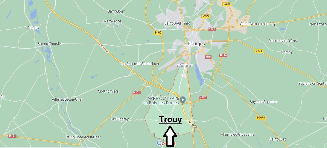 Où se situe Trouy (Code postal 18570)