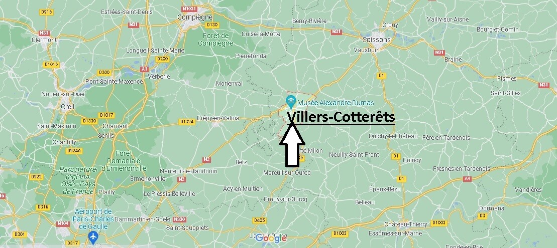 Où se situe Villers-Cotterêts (Code postal 02600)