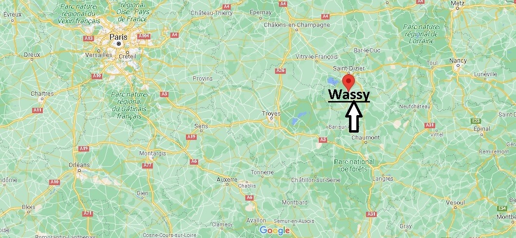 Où se situe Wassy (Code postal 52130)