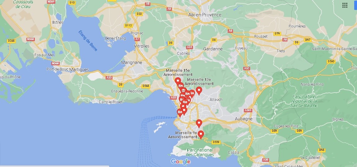 Où se situe le Marseille 14e Arrondissement (Code postal 13014)
