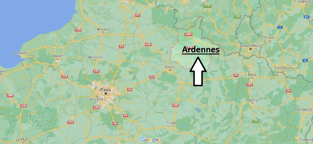 Où se situe les Ardennes (Code postal 08)