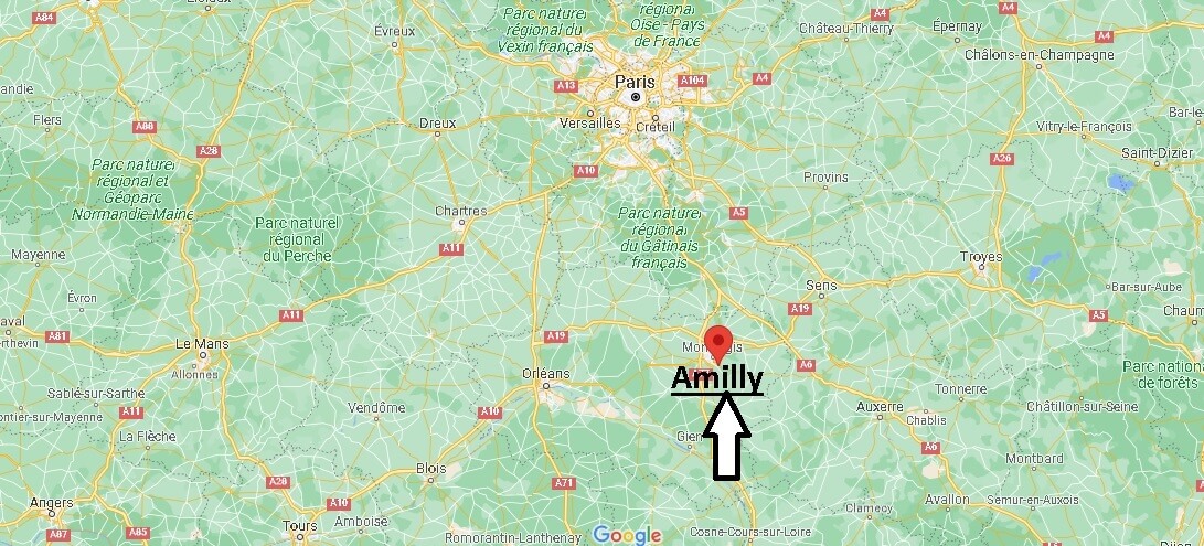 Où se trouve Amilly