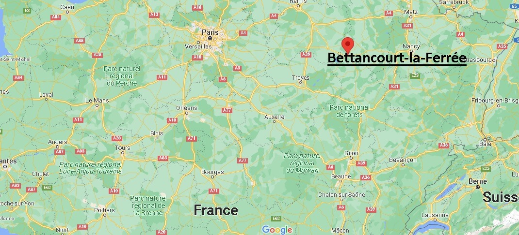 Où se trouve Bettancourt-la-Ferrée