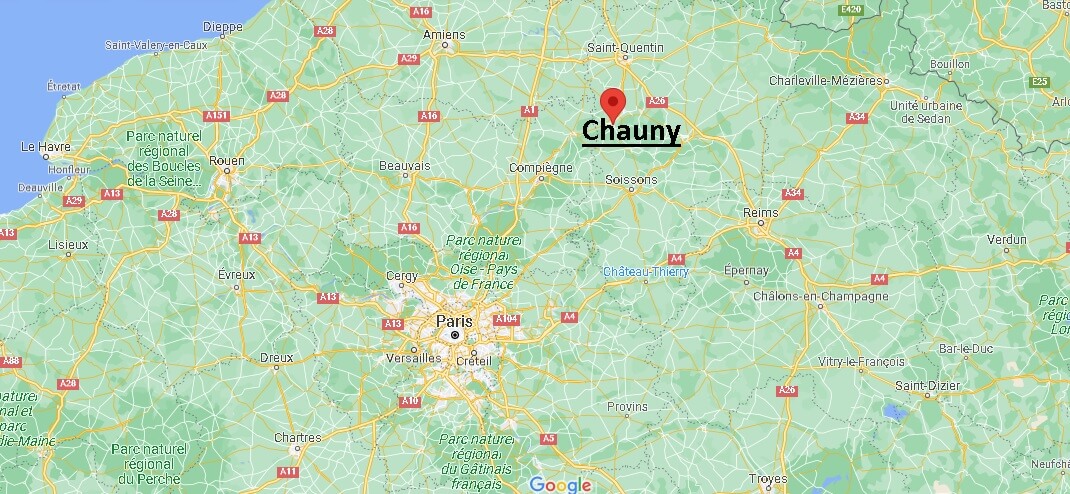 Où se trouve Chauny