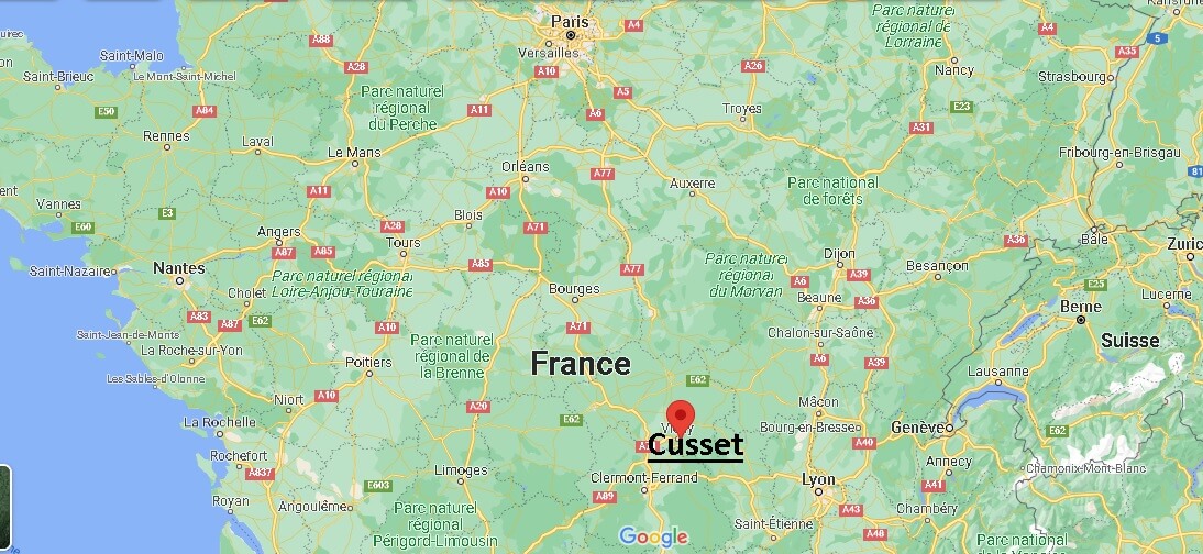 Où se trouve Cusset