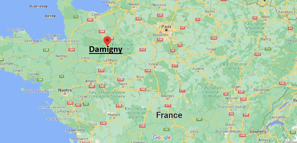 Où se trouve Damigny