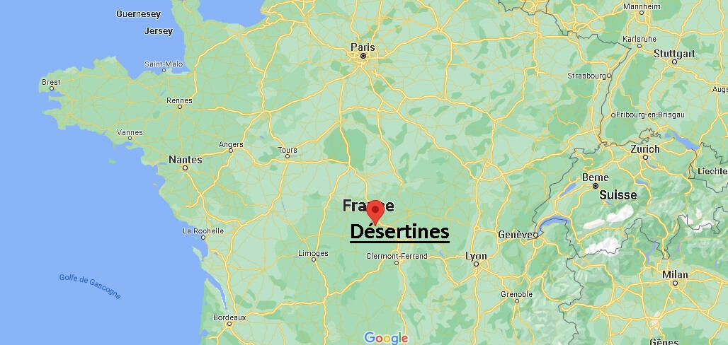 Où se trouve Désertines