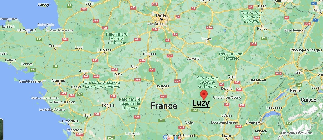 Où se trouve Luzy