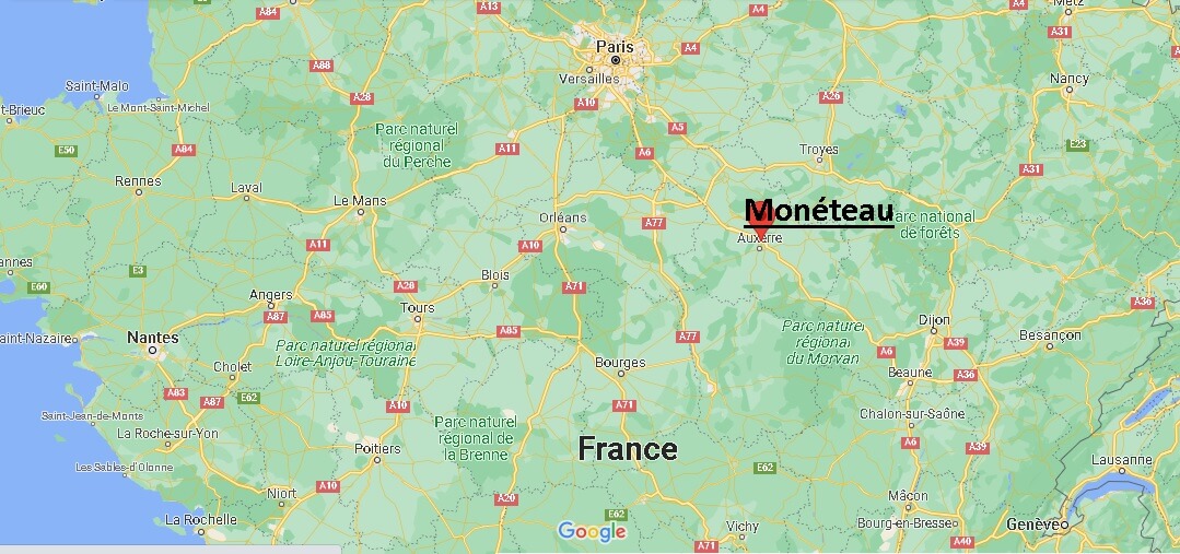 Où se trouve Monéteau
